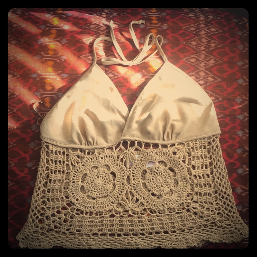 Crocheted halter top